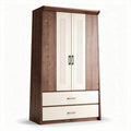 houten kast met twee deuren en laden afmetingen 180 x 90 x 40 cm
