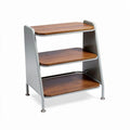 Stalen open kast met houten planken voor opbergruimte 60 x 40 x 80cm